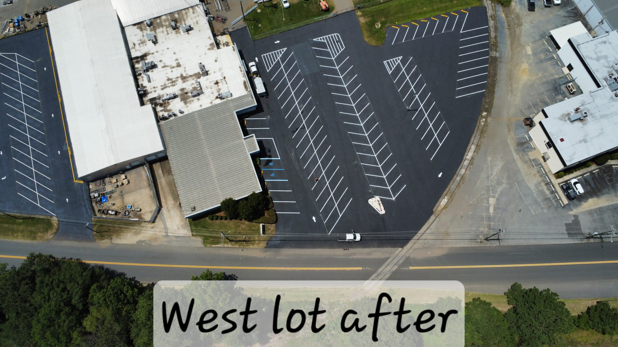 West Lot - ADA Spaces - Front Rows after